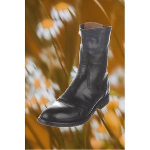 Officine Creative Black and Blue Leather Boots